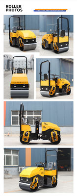 5.5L Serbatoio di carburante 1,5 tonnellate Full Hydraulic Construction Machinery Road Roller per la riparazione stradale