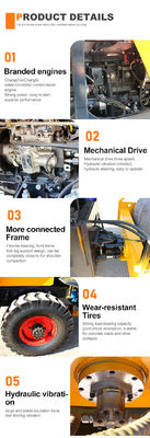 HQ-YL4000 4 tonnellate Asphalt Road Roller Compactor Machine con vibrazione idraulica di 80KN