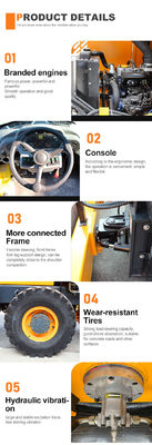 6 tonnellate Asphalt Compactor HQ-YL6000 Vibratory Road Roller per elevata capacità 30%