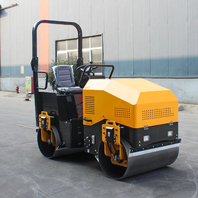 Double Drum Ride-On Road Roller con motore YUNNEI di 1100 mm di diametro e prezzi accessibili