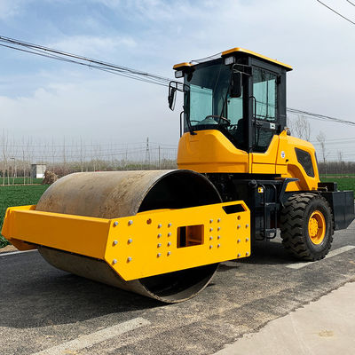 Double Drum Ride-On Road Roller con motore YUNNEI di 1100 mm di diametro e prezzi accessibili