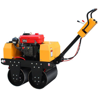 500 kg Mini asfalto vibratore stradale Roller Compactor Machine per camminare dietro doppio tamburo