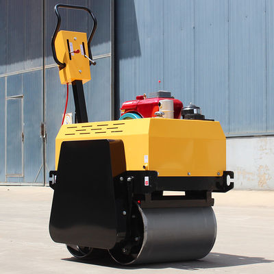 500 kg Mini asfalto vibratore stradale Roller Compactor Machine per camminare dietro doppio tamburo