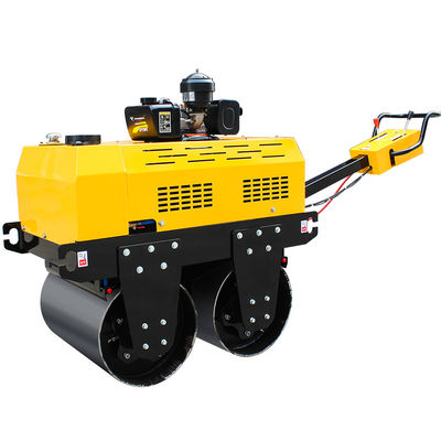 500 kg Mini asfalto vibratore stradale Roller Compactor Machine per camminare dietro doppio tamburo