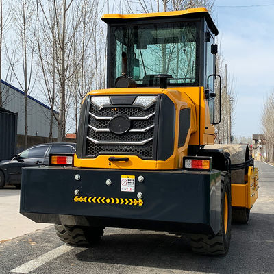 Compattatore di terra in acciaio a rulli da 8 tonnellate per strade vibranti con competitività 1