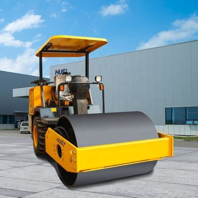 Vibrazione elevata Doppio tamburo Road Roller Duemila dollari 70Hz Frequenza di vibrazione