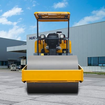 Vibrazione elevata Doppio tamburo Road Roller Duemila dollari 70Hz Frequenza di vibrazione
