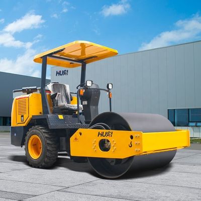 Vibrazione elevata Doppio tamburo Road Roller Duemila dollari 70Hz Frequenza di vibrazione