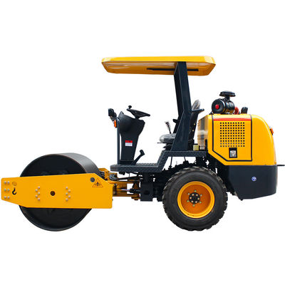 Compattazione asfalto liscio con disco Air Cap olio freno singolo tamburo Road Roller Machine