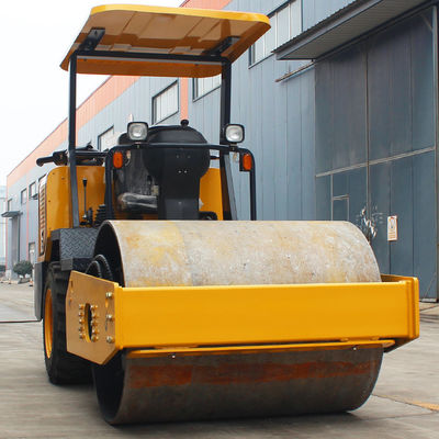 Compattazione asfalto liscio con disco Air Cap olio freno singolo tamburo Road Roller Machine