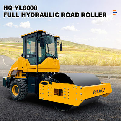 6000 kg 6 tonnellate Mini Compactor Roller articolato con ruota a tamburo Larghezza 1650 mm