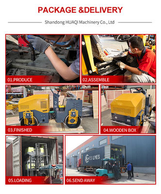 3500 kg 4000 kg Roller vibratore completamente idraulico per la compattazione del terreno asfalto-betone