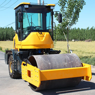 3 tonnellate e 4 tonnellate di rullo per strada completamente idraulico vibratore a tamburo singolo e forza di eccitazione di 80KN