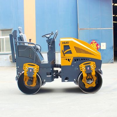 Compattatore a rullo a doppio tamburo da 1t 2t 3t 4t 6t 8t 10t con valvola idraulica HYDAC
