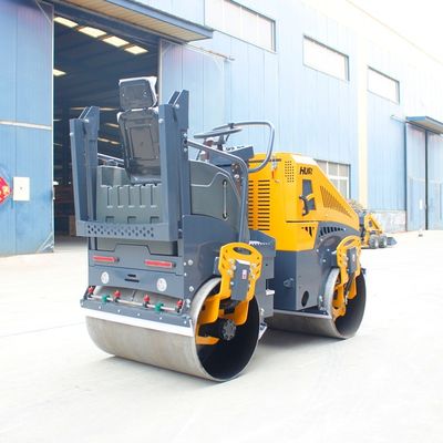 Compattatore a rullo a doppio tamburo da 1t 2t 3t 4t 6t 8t 10t con valvola idraulica HYDAC