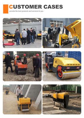 28.5 KW Compattatore per rulli stradali vibranti Doppia vibrazione 3 tonnellate rulli di asfalto