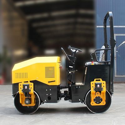 560 mm di diametro del tamburo 2 tonnellate Compatto idraulico doppio tamburo liscio Vibratory Road Roller